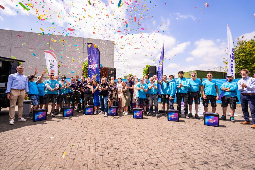 Plezantste werf van het land, award uitgereikt door Bouwunie, Liantis en Topradio